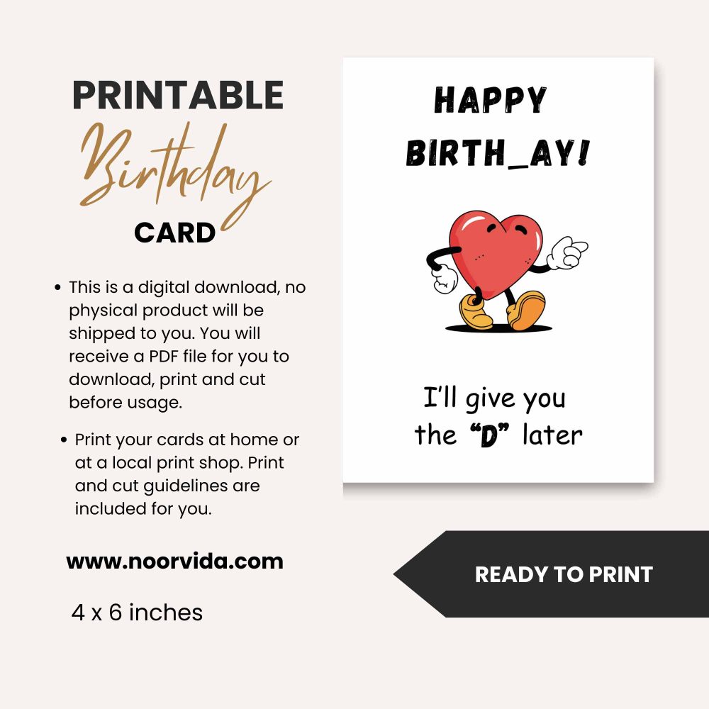 Printable Funny Birthday Cards: Birth-ay - Image 5