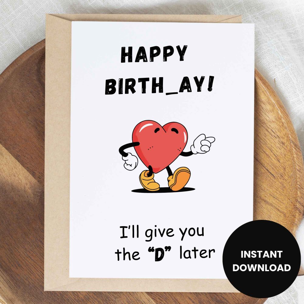 Printable Funny Birthday Cards: Birth-ay - Image 2