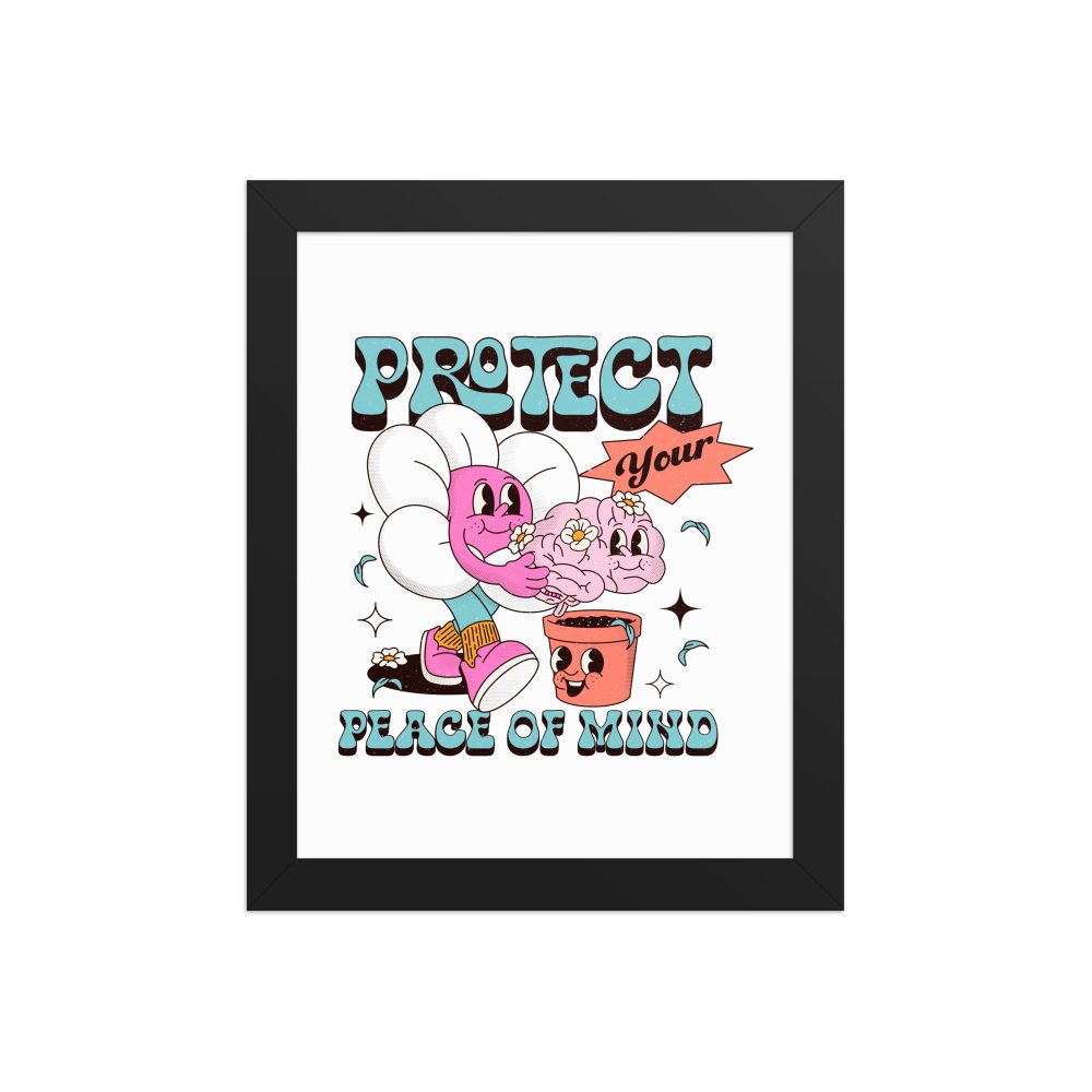 Peace of Mind Framed Mental Health Poster - Image 2
