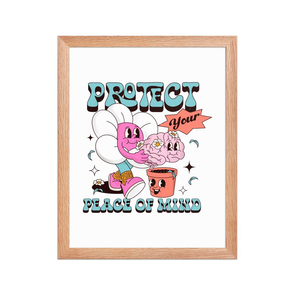 Peace of Mind Framed Mental Health Poster - Image 5