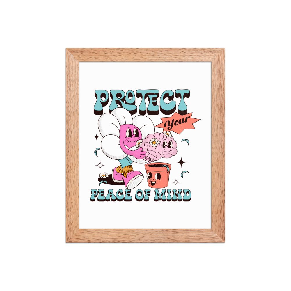 Peace of Mind Framed Mental Health Poster - Image 4