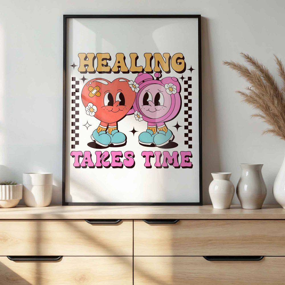 mental health poster healing takes time