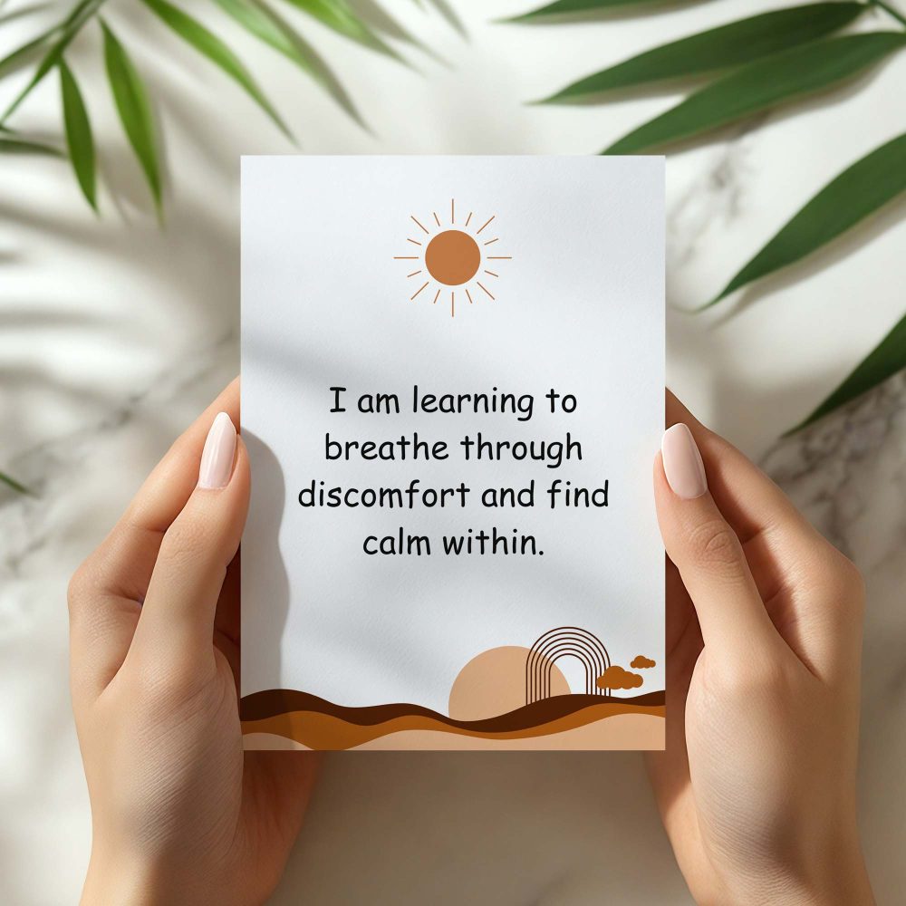 anxiety affirmation cards