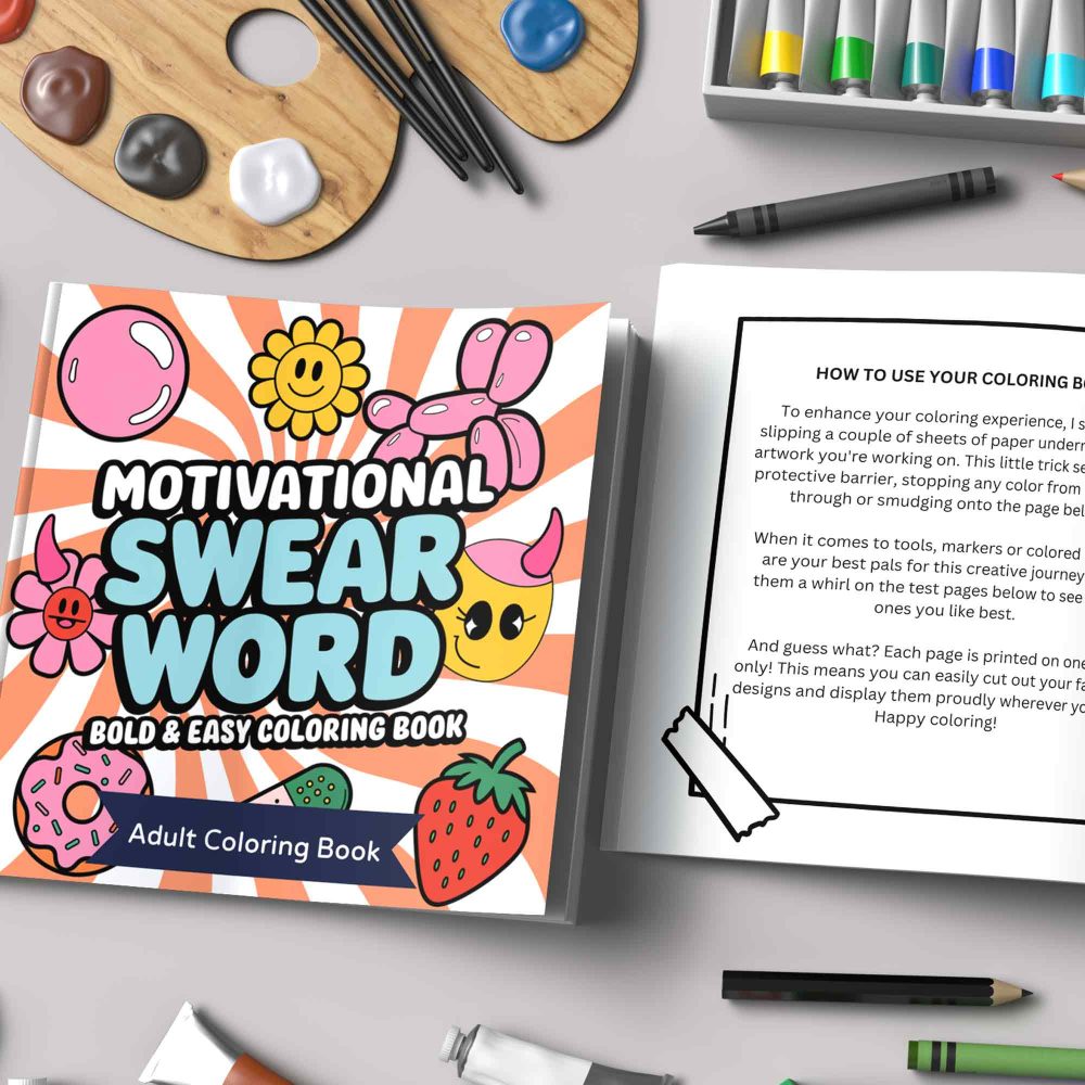 motivational swear word coloring pages